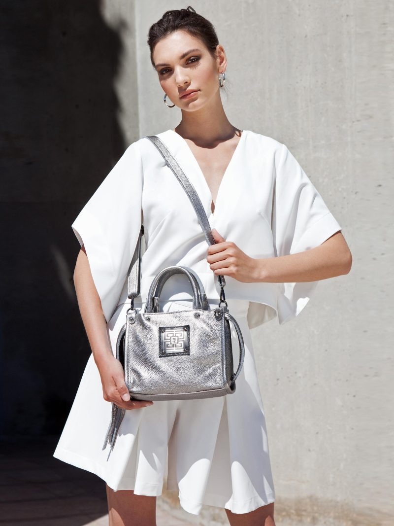 THALOS mini metallic leather