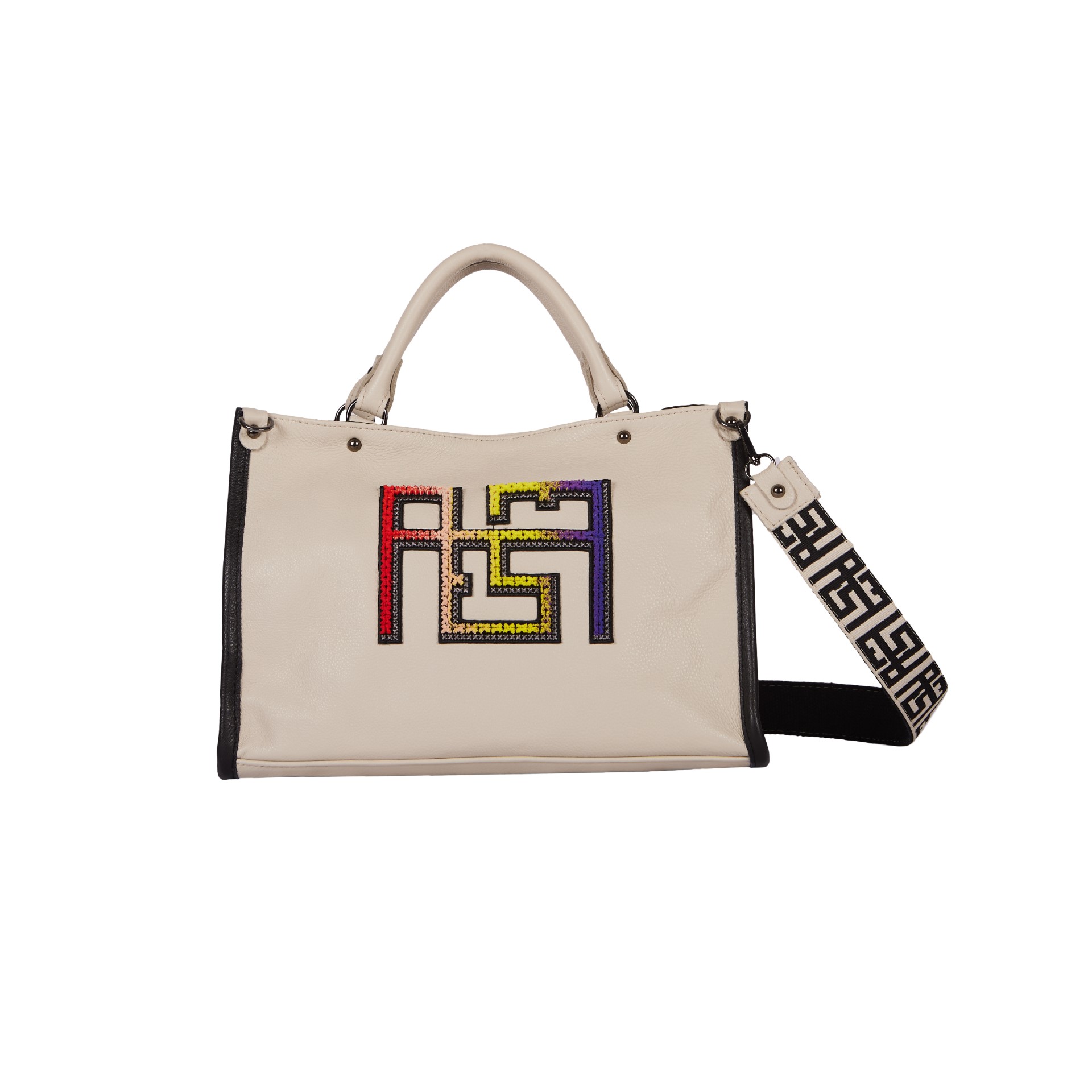 LITHOS multicolor logo leather